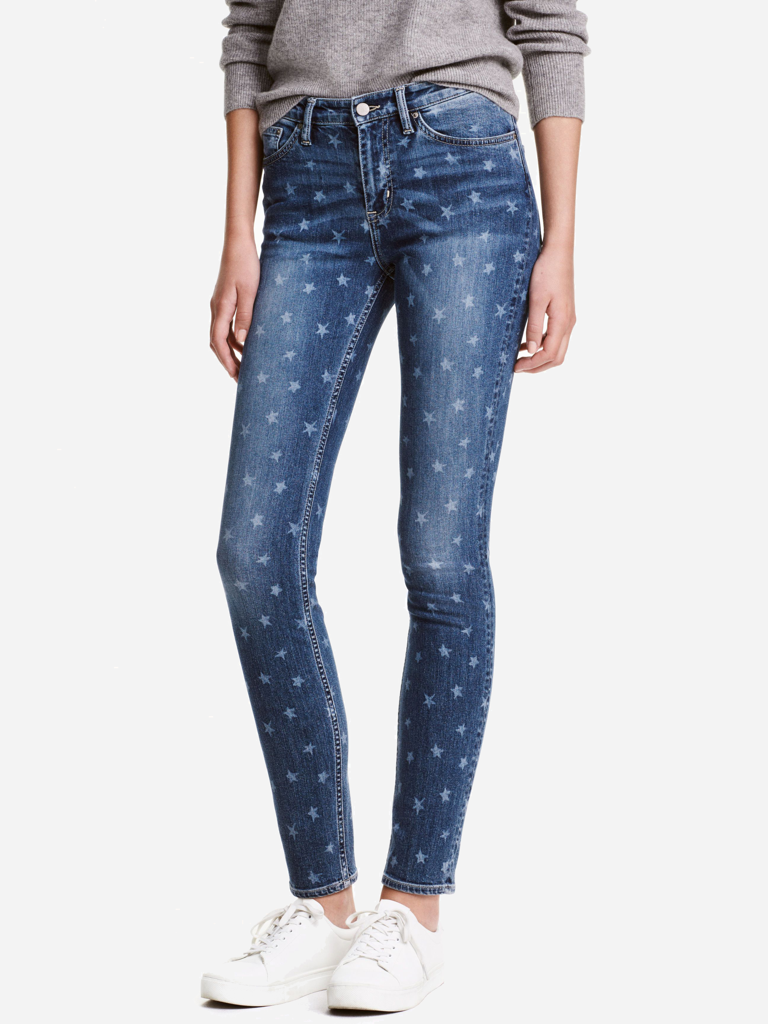 

Джинсы H&M 4494324-ACTH 27 Синие с белым