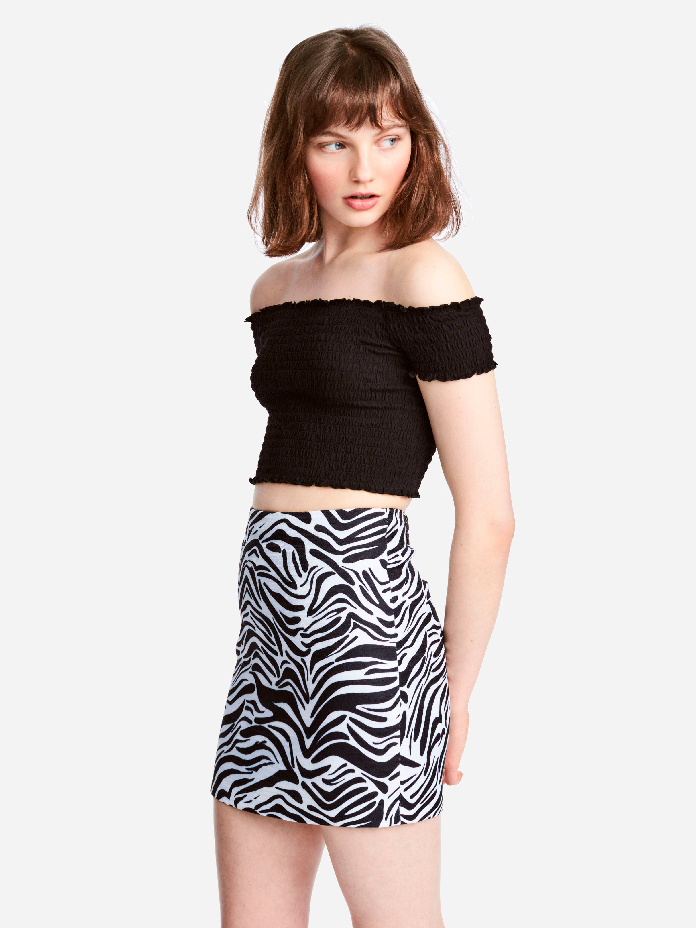 

Юбка H&M 5078945-ABQG 40 Зебра