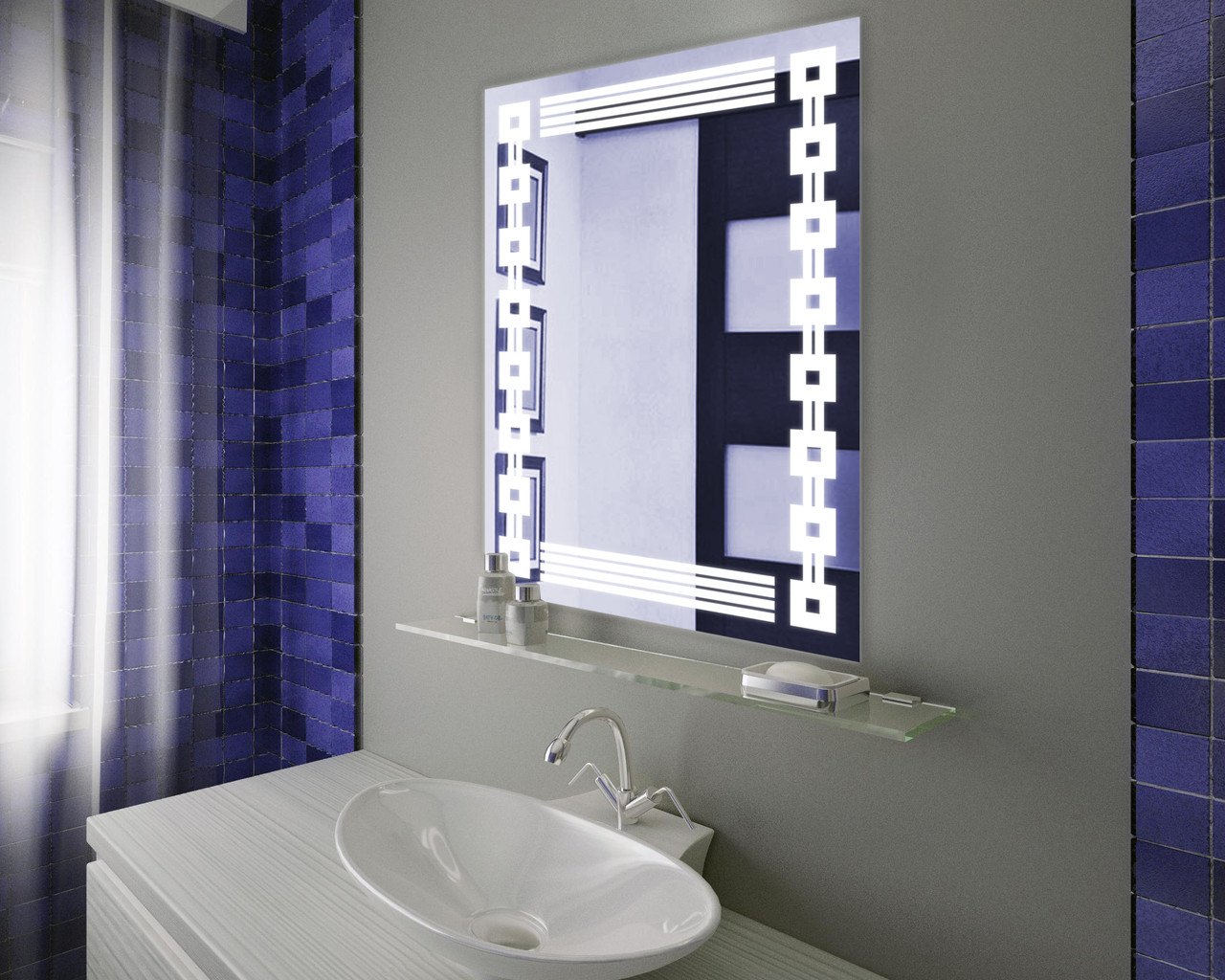 

Зеркало LED (60*80*2,5см) VZ-AL-D10