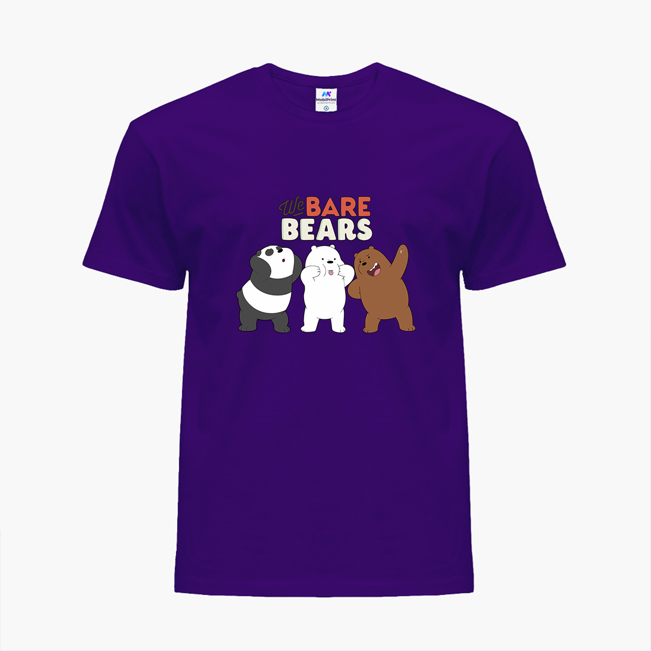 

Детская футболка Вся правда о медведях (We Bare Bears) (25186-2667) 134-140 см Хлопок Фиолетовый