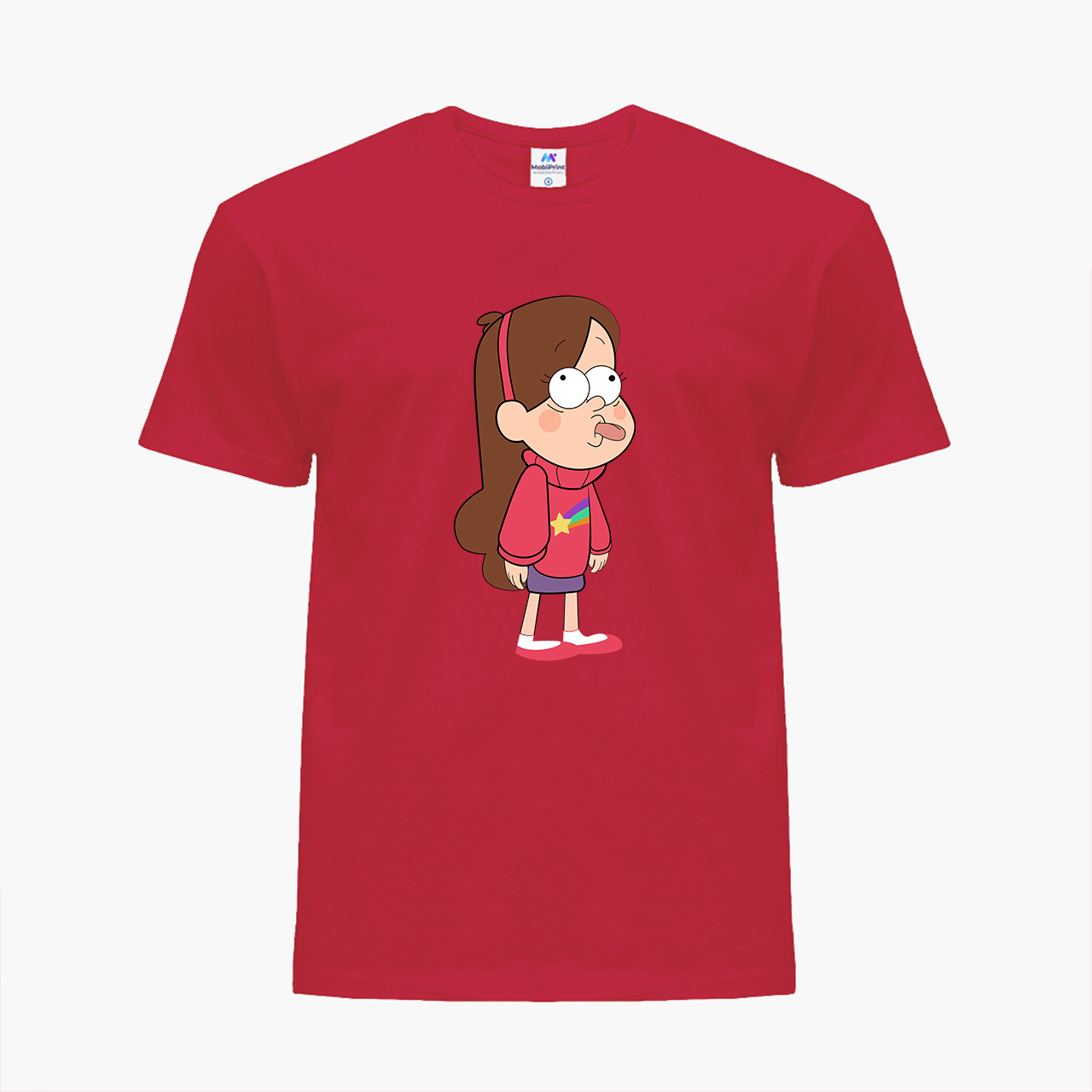 

Детская футболка Гравити Фолз Мейбл Пайнс (Gravity Falls Mabel Pines) (25186-2625) 122-128 см Хлопок Красный