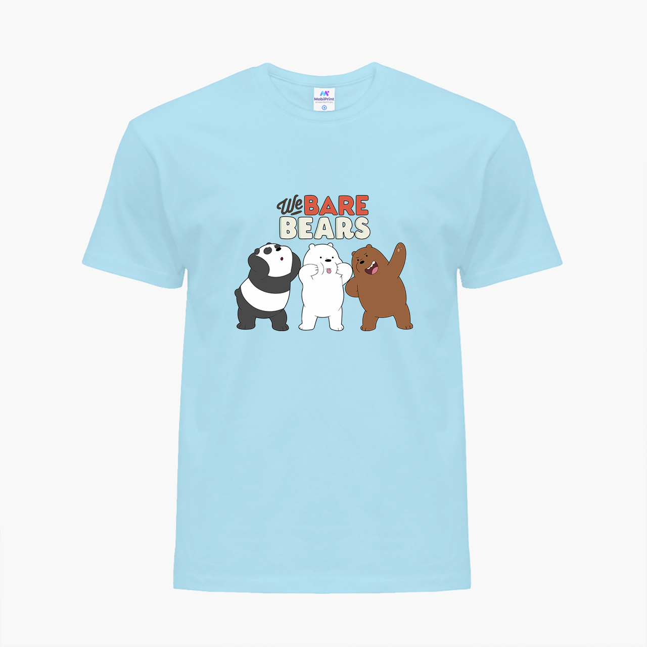 

Детская футболка Три медведя (We Bare Bears) (25186-2667-31) 88-104 см Хлопок Голубой