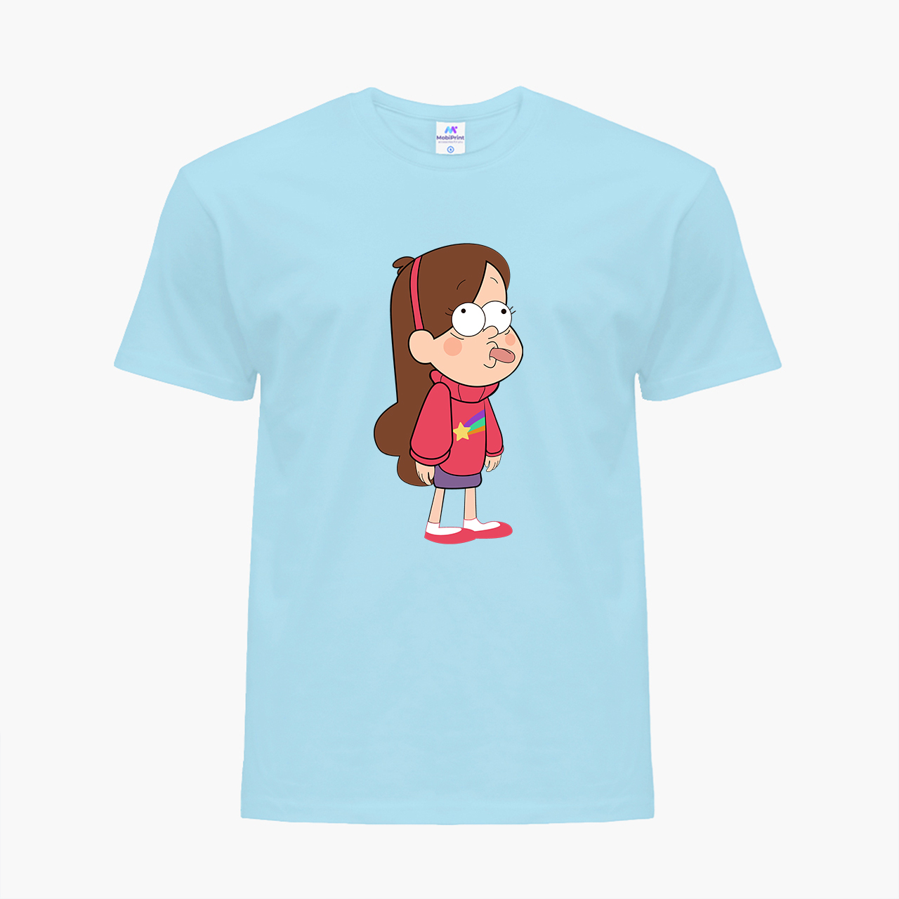 

Детская футболка Гравити Фолз Мейбл Пайнс (Gravity Falls Mabel Pines) (25186-2625) 158-164 см Хлопок Голубой