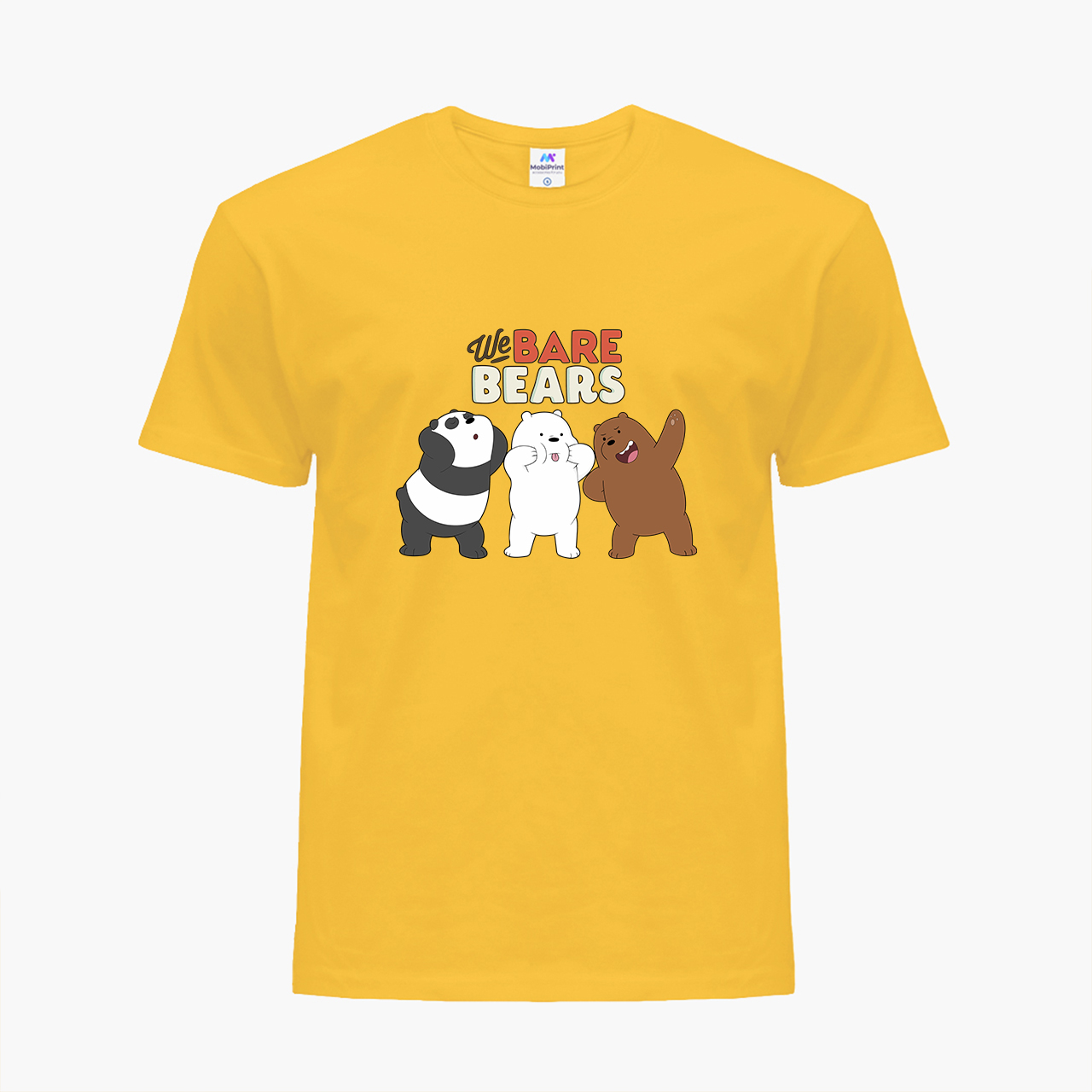 

Детская футболка Вся правда о медведях (We Bare Bears) (25186-2667) 104-110 см Хлопок Желтый