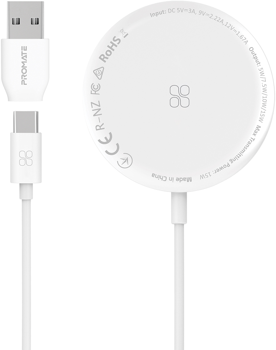 

Беспроводное зарядное устройство Promate AuraMag-15W White (auramag-15w.white)