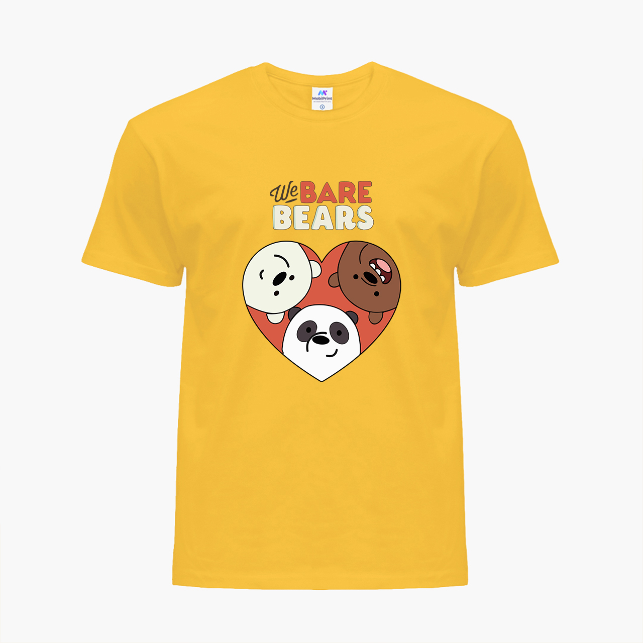 

Детская футболка Вся правда о медведях (We Bare Bears) (25186-2669) 134-140 см Хлопок Желтый