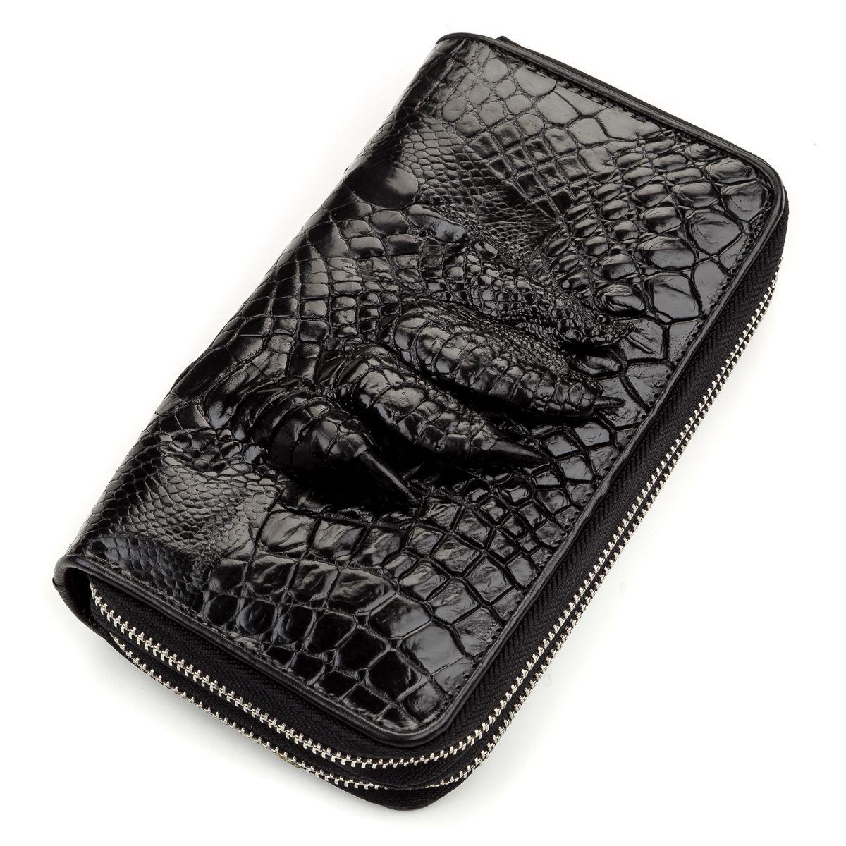 

Кошелек-клатч Ekzotic Leather из натуральной кожи крокодила Черный (cw 58)