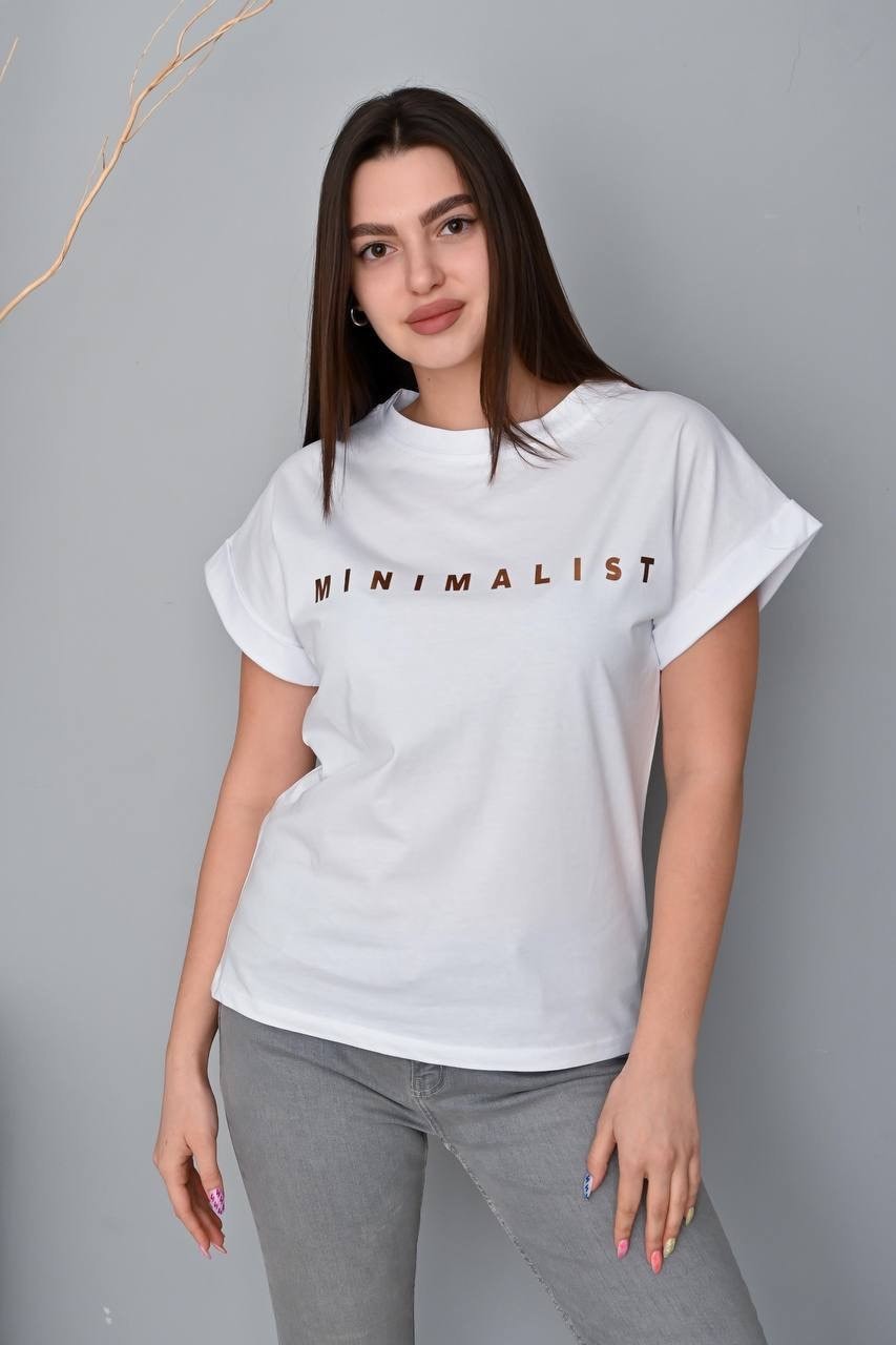 

Футболка NA MINIMALIST, белая, L/XL