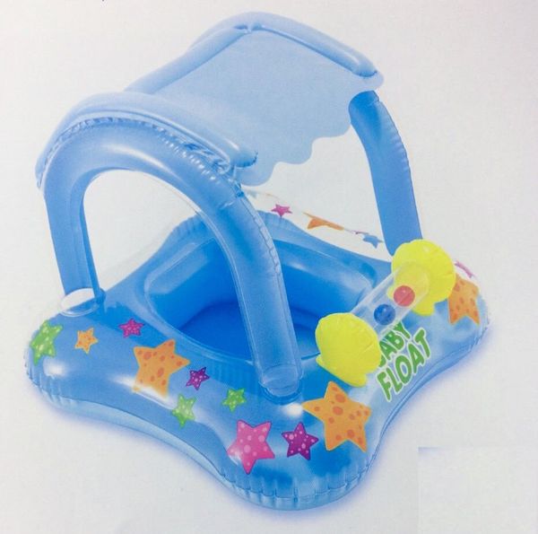 

Надувные водные ходунки Intex 56581 (81х66 см) "Baby Float" с тентом Голубой