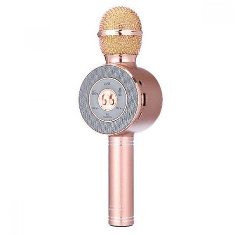 

Беспроводной микрофон для караоке Wster WS-668 с колонкой Pink