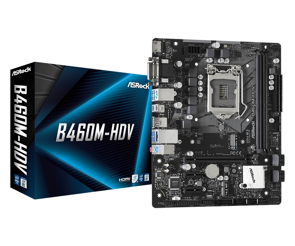 

Материнська плата ASRock B460M-HDV Socket 1200 - (B460M-HDV)