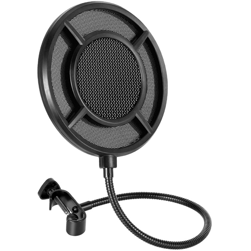 

Профессиональный поп-фильтр для микрофона Soncm PS-1 Black