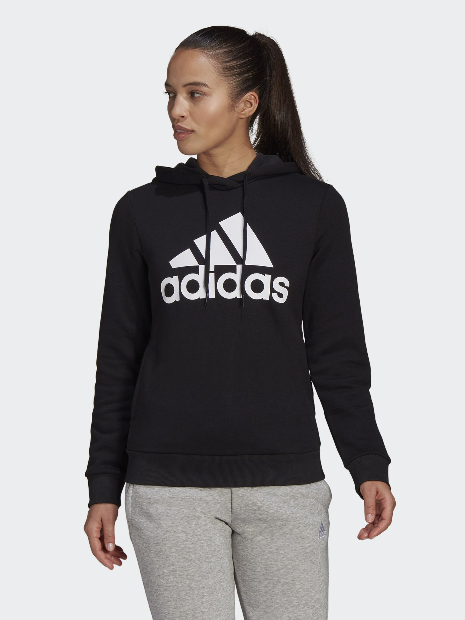 

Худи Adidas W Bl Fl Hd GL0653 S Black-White