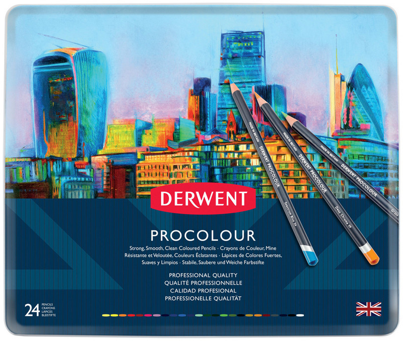 

Карандаши цветные Derwent Procolour 24цв в метал.пенале (5028252514637)