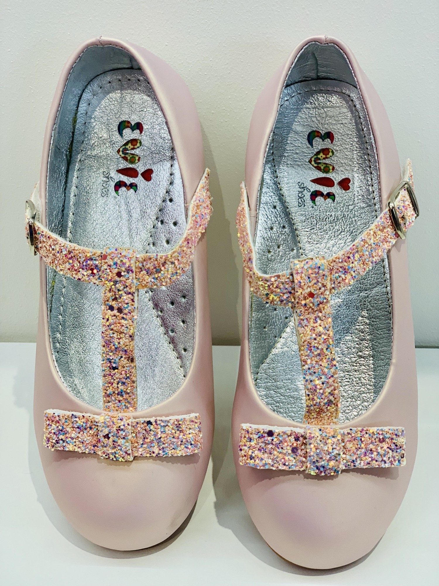 

Туфли EVIE shoes Leila 32 Pudra Glitter (093-2L 32)