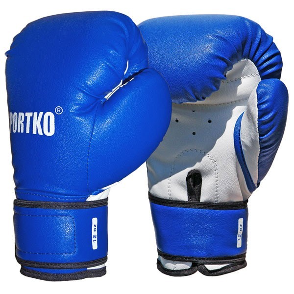 

Боксерские перчатки SPORTKO 10-OZ (унций) синие