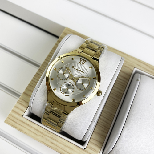 

Часы наручные Guardo 012244-2 Gold-White