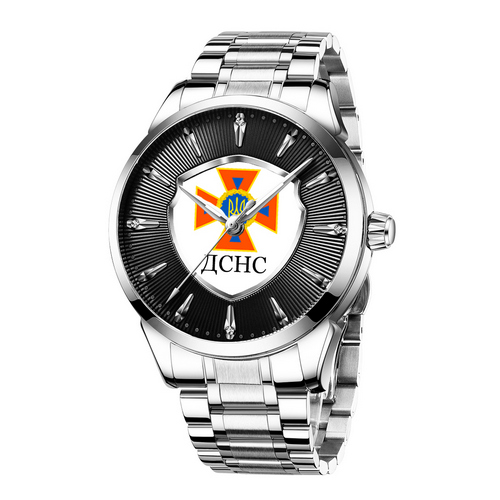 

Часы наручные Chronte с логотипом ДСНС Silver-Black-White