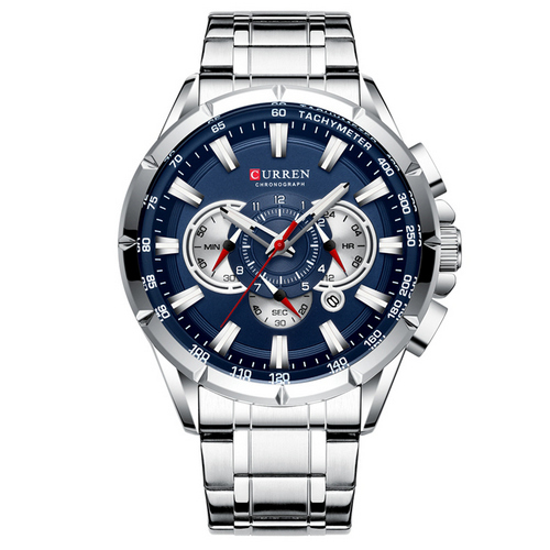 

Часы наручные Curren 8363 Silver-Blue