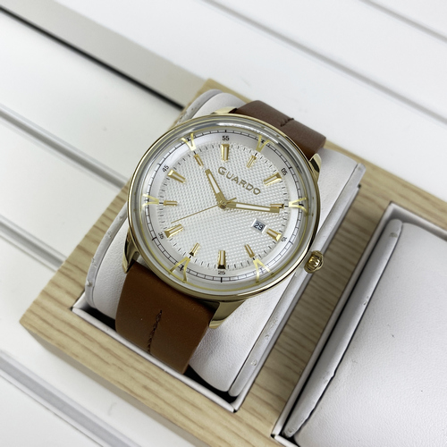 

Часы наручные Guardo 012651-5 Brown-Gold-White