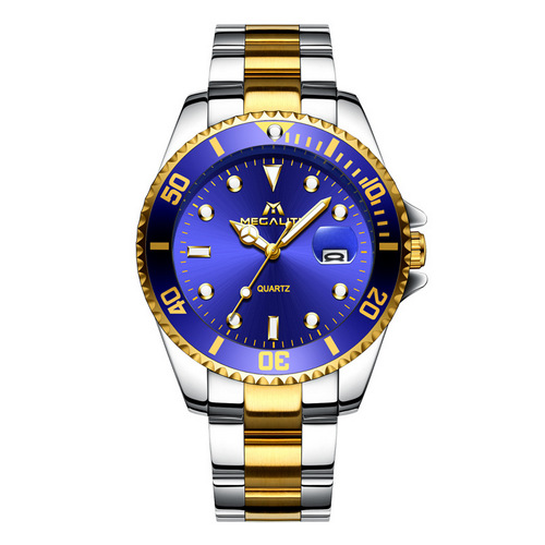 

Часы наручные Megalith 0037M Silver-Gold-Blue
