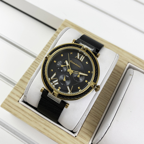 

Часы наручные Guardo T01030(2)-3 Black-Gold