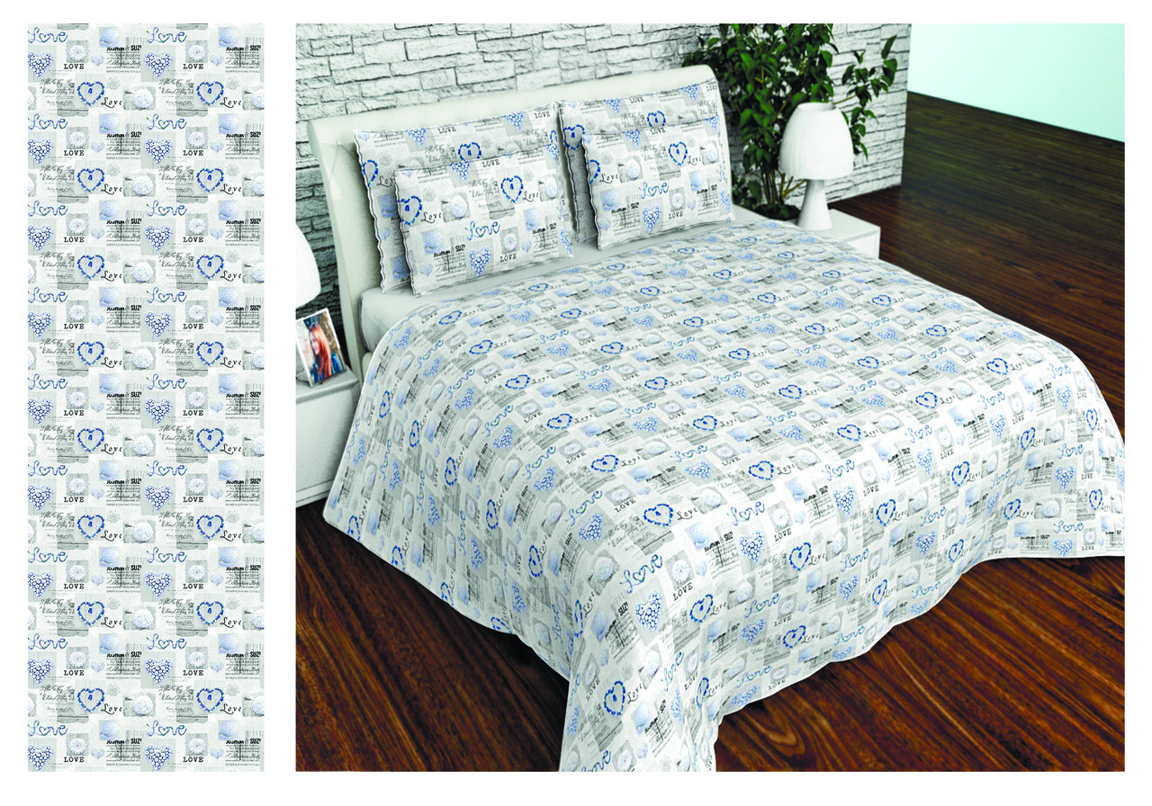 

Комплект постельного белья СЕМЕЙНЫЙ от Brettani UXT-682-1-Blue