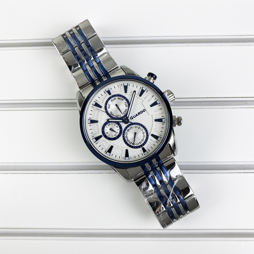 

Часы наручные Guardo 011653-2 Silver-Blue-White