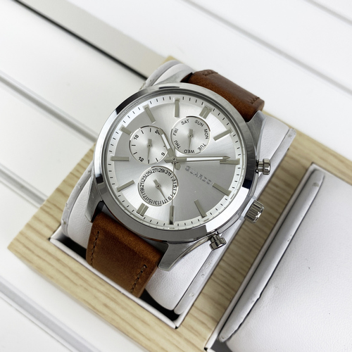 

Часы наручные Guardo 011648-2 Brown-Silver-White