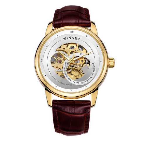 

Часы наручные Winner 339 Gold-White-Brown