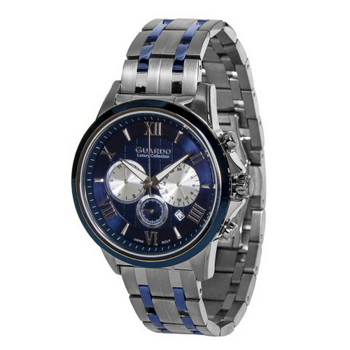 

Часы наручные Guardo S01797-4 Silver-Blue