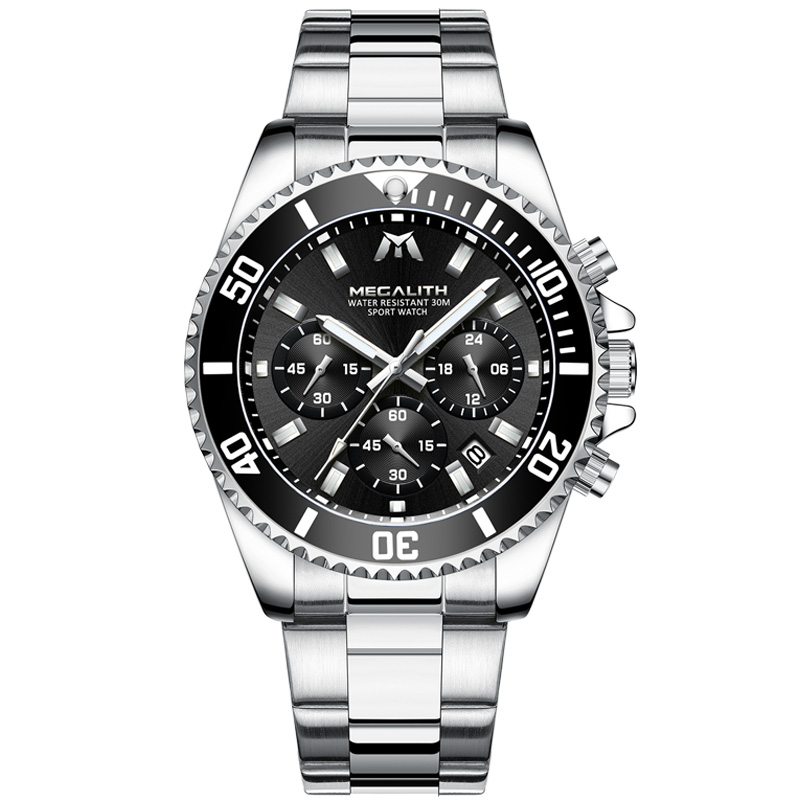 

Часы наручные Megalith 8046M Silver-Black