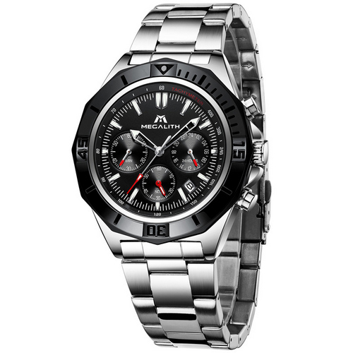 

Часы наручные Megalith 8206M Silver-Black