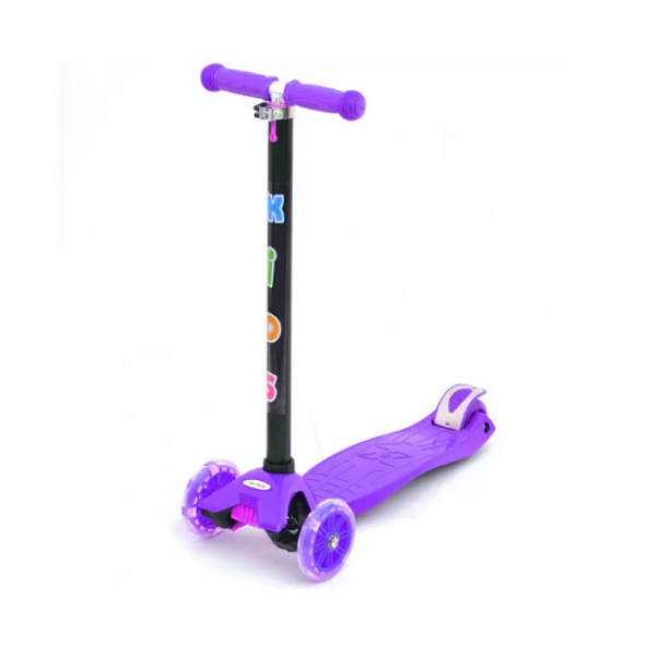 

Детский трехколесный самокат iTrike Scooter BB 3-013-4-H Фиолетовый со светящимися колесами