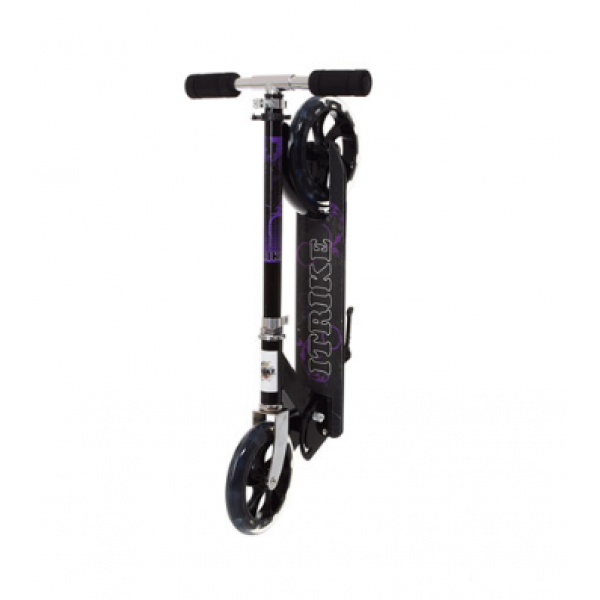 

Детский складной двухколесный самокат iTrike Scooter SR 2-010-1 Черный