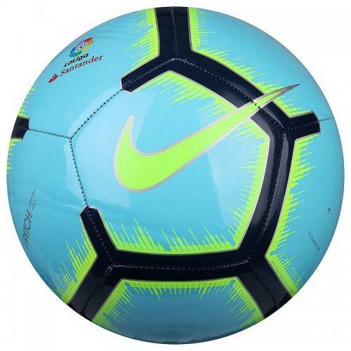 

Мяч футбольный Nike Pitch La Liga SC3318-483 №5 Голубой (1099)