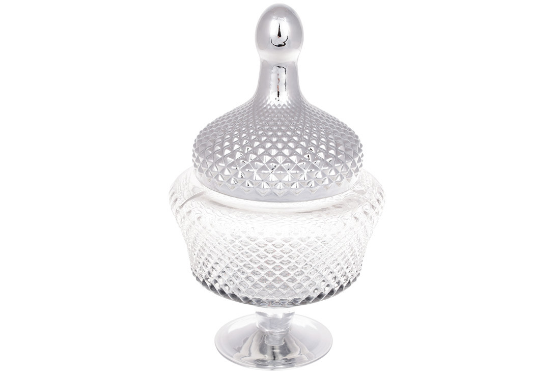 

Конфетница Шевалье, 31см, прозрачный с серебром BonaDi 591-220