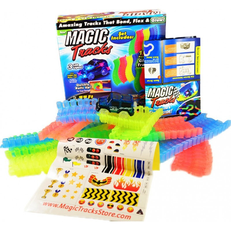 

Светящийся гибкий гоночный трек Magic Tracks (220 деталей)