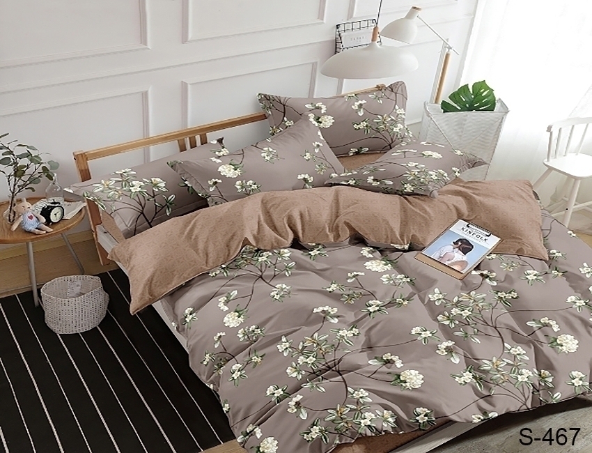

Комплект постельного белья ТМ TAG с компаньоном сатин 100% хлопок King Size S467