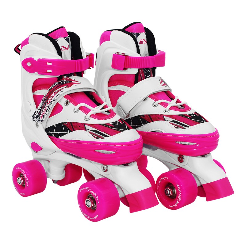 

Роликовые коньки (квады) SportVida размер 31-34 White/Pink, код: SV-LG0054