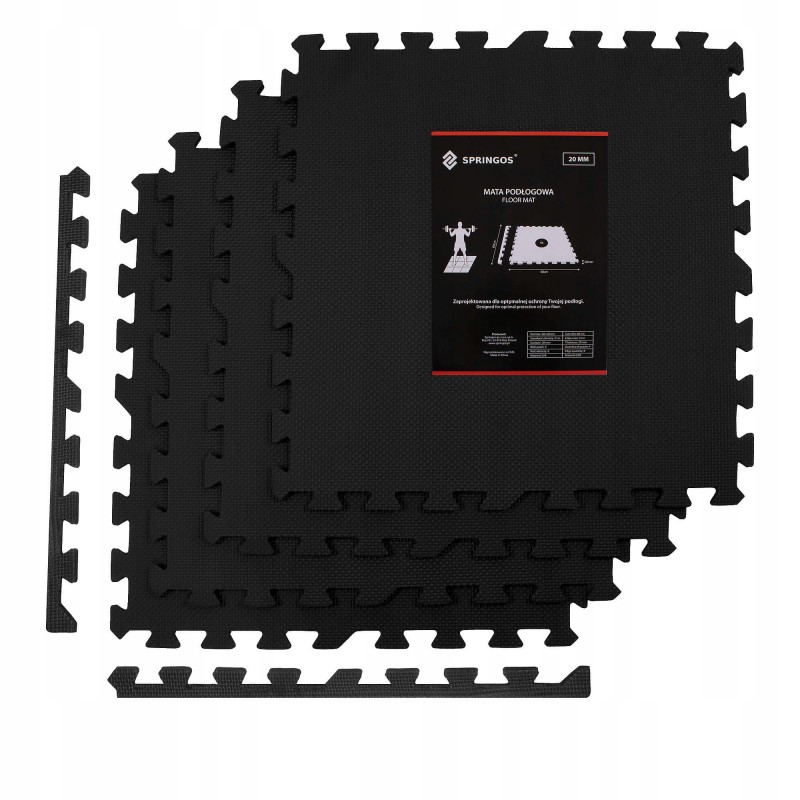 

Мат-пазл ласточкин хвост Springos Mat Puzzle EVA Black 1200x1200x2 мм, код: FM0001