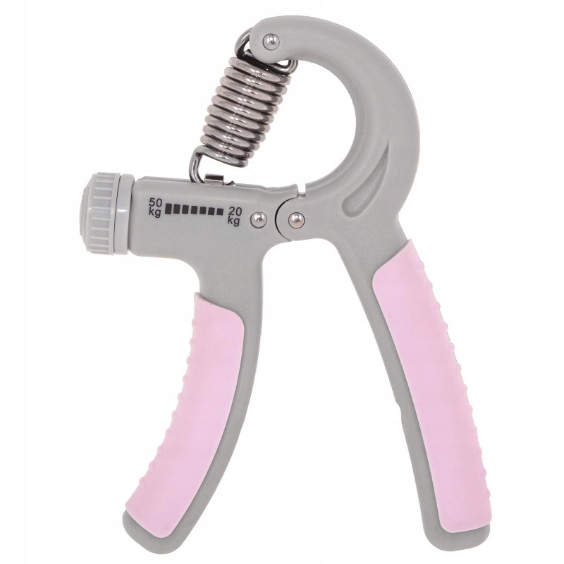 

Эспандер кистевой пружинный с регулируемой нагрузкой Springos 20-50 кг Grey/Pink, код: FA0200