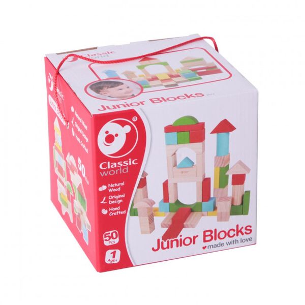 

Дерев'яна іграшка Classic World Блоки конструктор (2073)