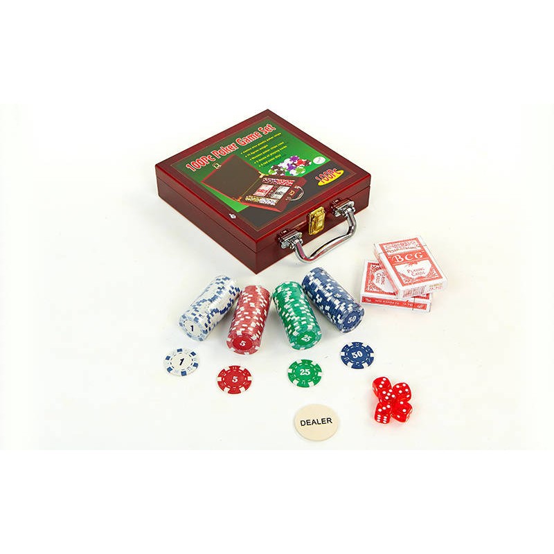 

Набор для покера в деревянном кейсе PlayGame, код: IG-6641