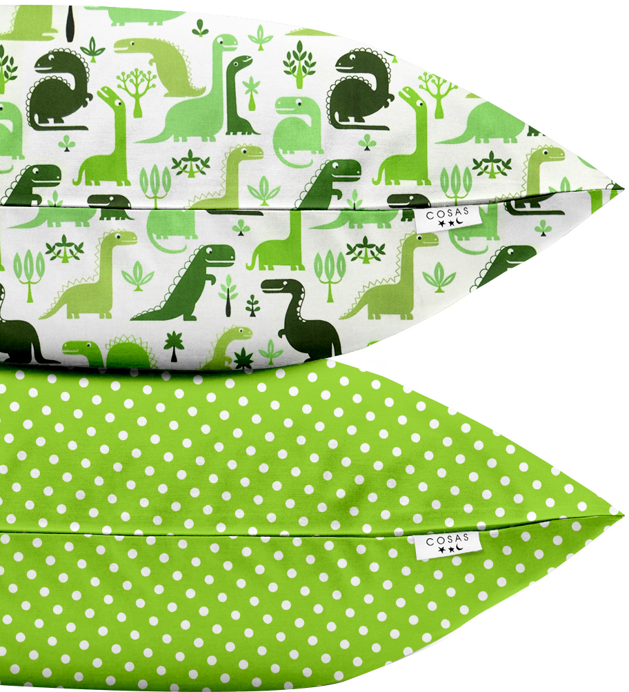 

Набор наволочек Cosas Set Pillow Dino Green Dots Green 50х70 2 шт