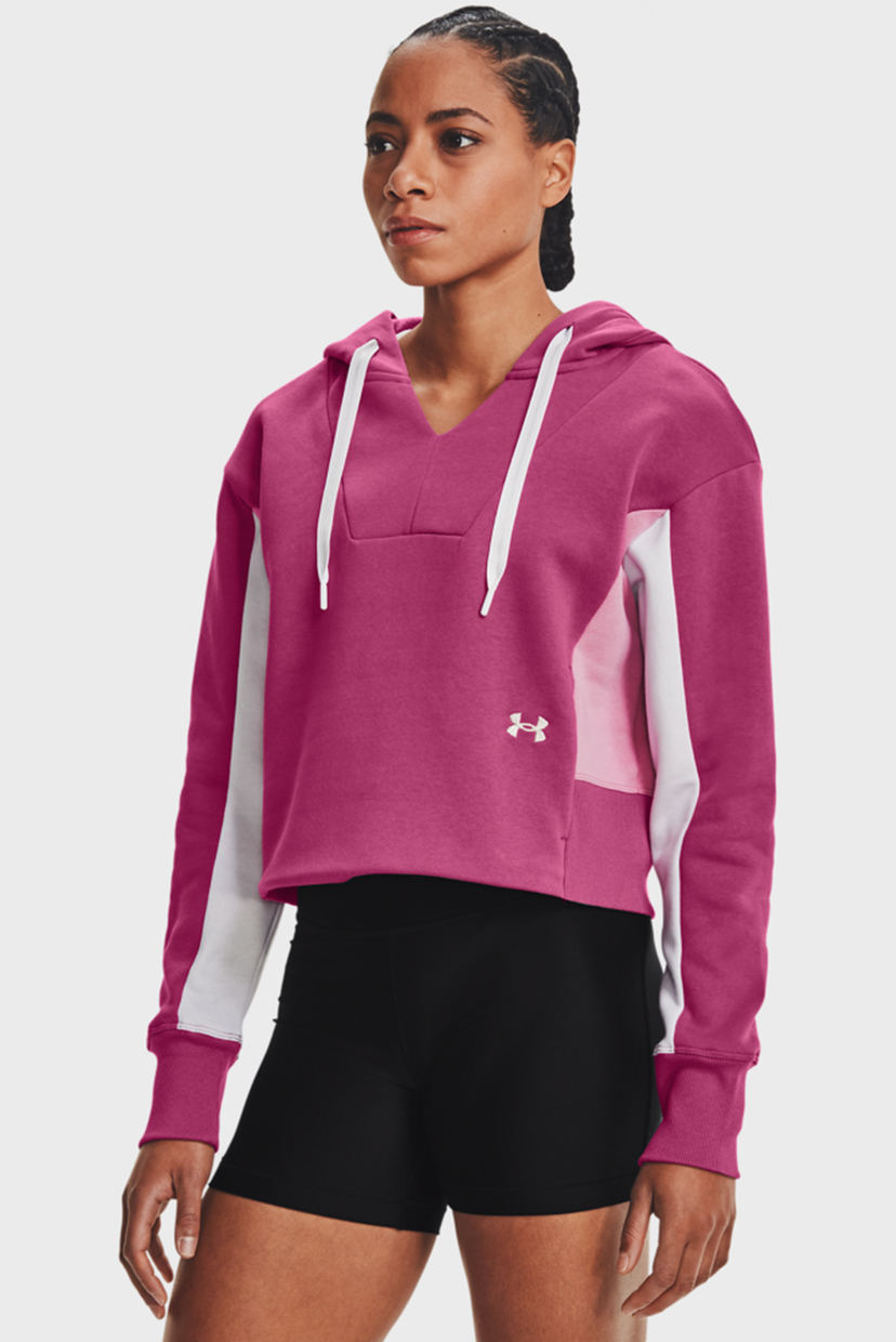 

Женское розовое худи Rival Fleece EMB Hoodie-PNK Under Armour M 1362421-678