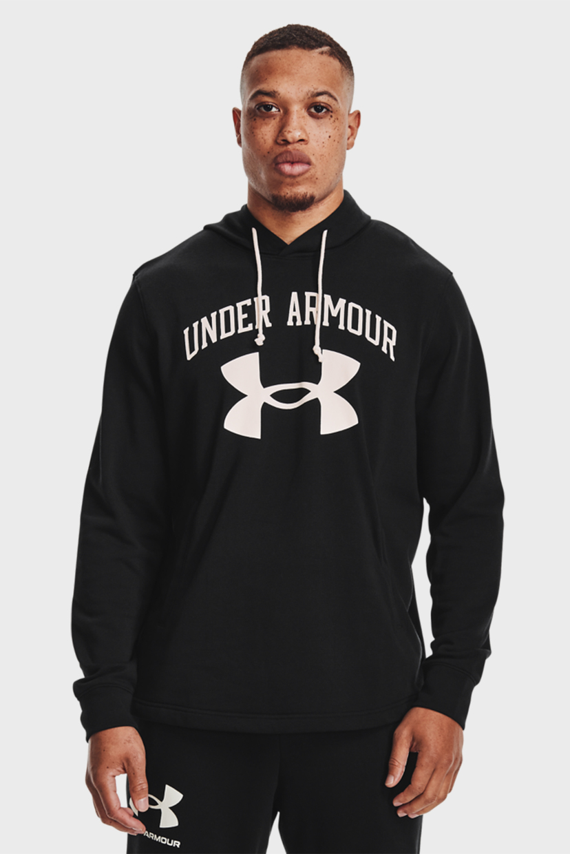 

Мужское черное худи UA RIVAL TERRY BIG LOGO HD Under Armour M 1361559-001