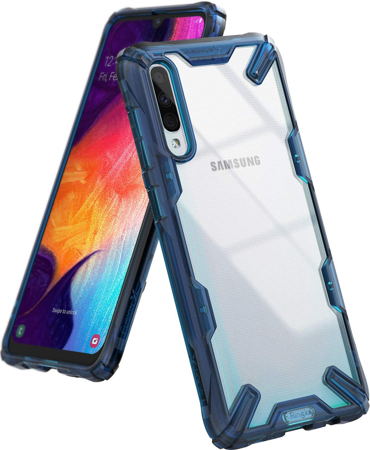 

Панель Ringke Fusion X для Samsung Galaxy A50 Space Blue