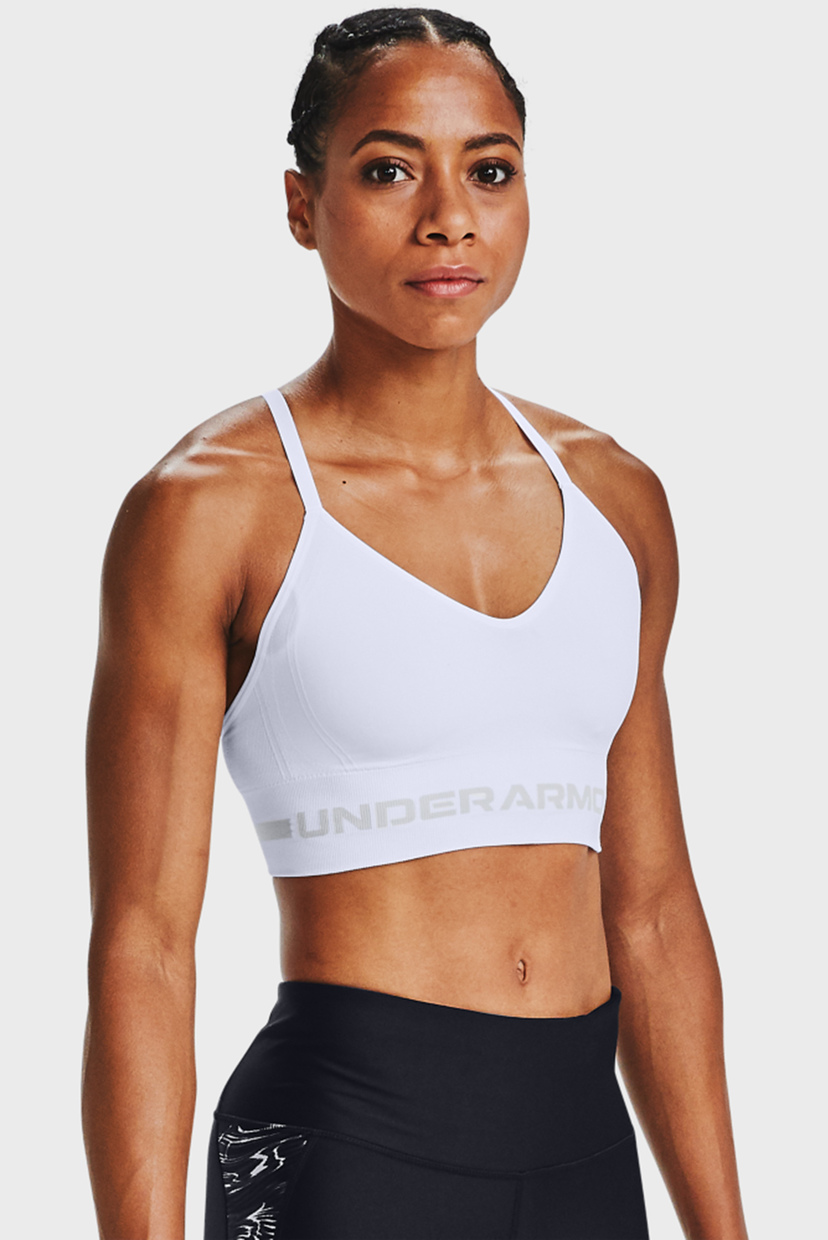 

Женский белый топ UA Seamless Low Long Bra-WHT Under Armour  1357719-100, Женский белый топ UA Seamless Low Long Bra-WHT Under Armour XL 1357719-100