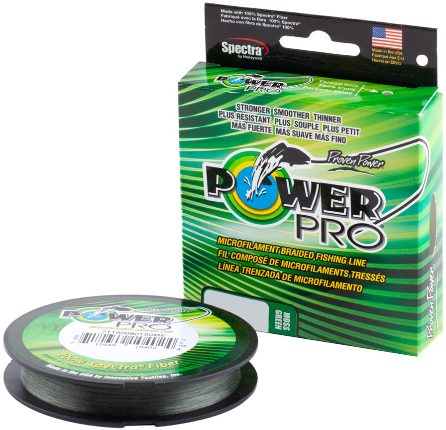 

Шнур Power Pro 455 м 0.41 мм 40 кг Moss Green (22669576)